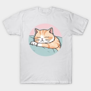 Cute sleepy  orange cat T-Shirt